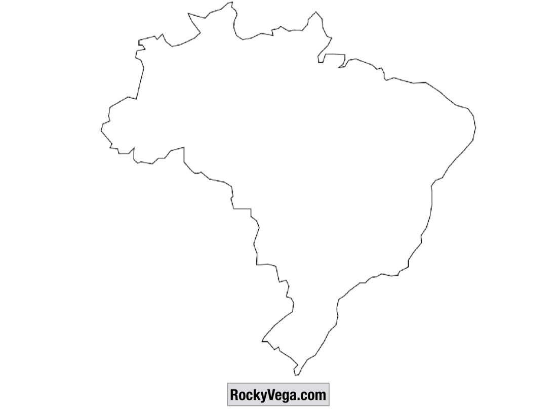 Mapa do Brasil num slide da palestra.